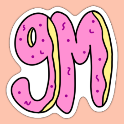 GM Donut Sticker